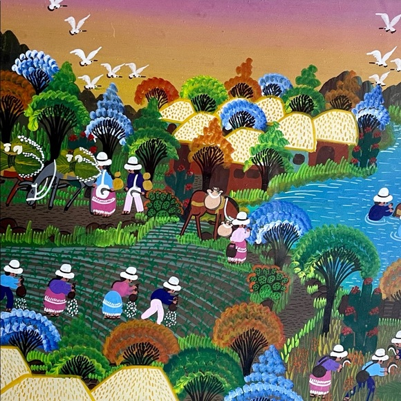 Set of 2 Folk Art San Augustine Art - Picture 4 of 7